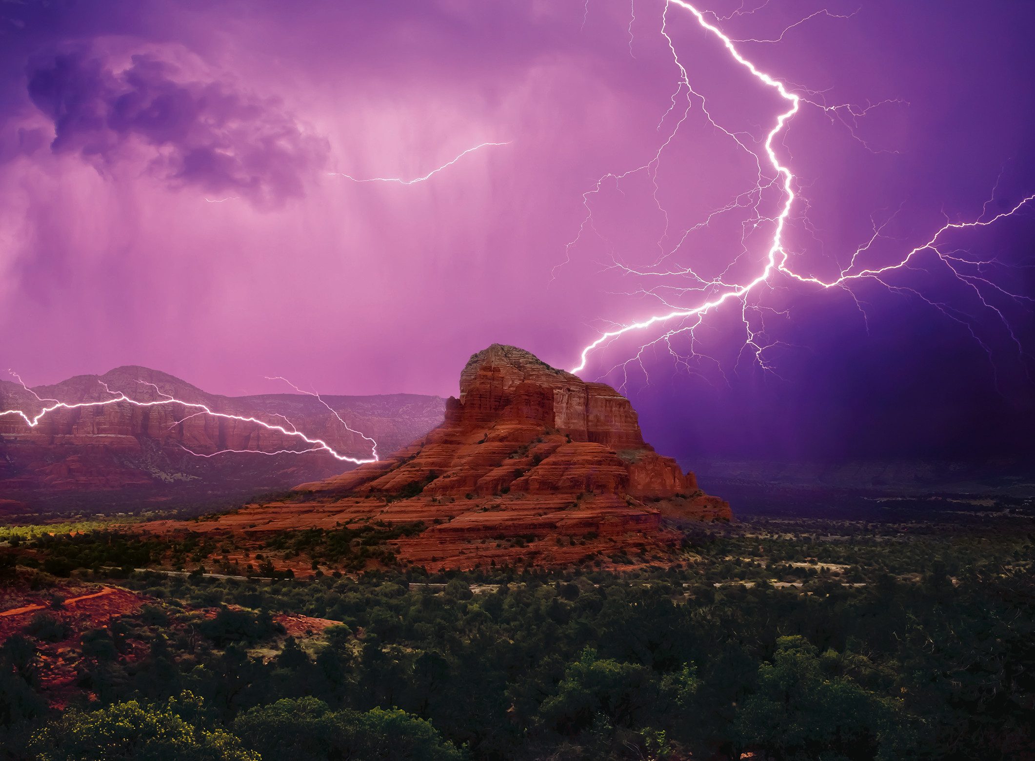 Ravensburger Puzzle power of nature, Pinke Gewitterstimmung, 500 Puzzleteil günstig online kaufen