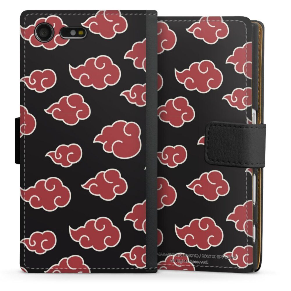 DeinDesign Handyhülle Offizielles Lizenzprodukt Naruto Shippuden Akatsuki Akatsuki Pattern, Sony Xperia X Compact Hülle Handy Flip Case Wallet Cover