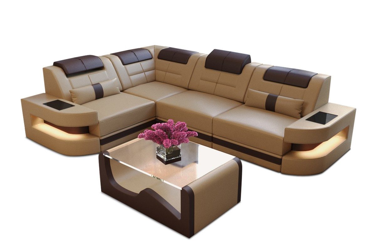 Sofa Dreams Ecksofa Leder Sofa Ledercouch günstig online kaufen