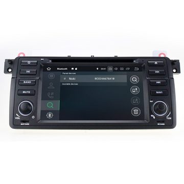 TAFFIO Für BMW E46 M3 7" Touchscreen Android Autoradio DVD USB GPS Navigation Einbau-Navigationsgerät