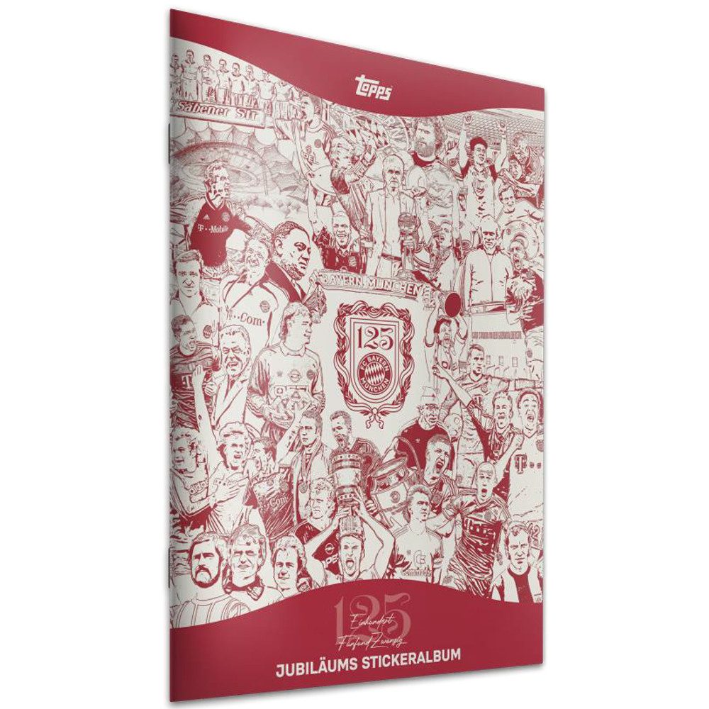 Topps Bücher-Adventskalender FC Bayern München - 125 Jahre - Sammelsticker - 1 Sammelalbum