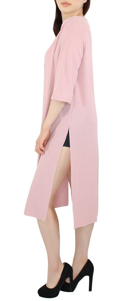 dy_mode Longstrickjacke Damen Cardigan Lang Sommer günstig online kaufen