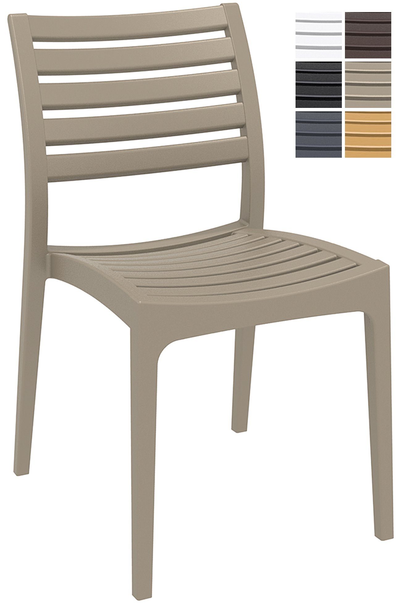 CLP Gartenstuhl »Stapelstuhl Ares«, Outdoor Plastik Kunststoff Stuhl