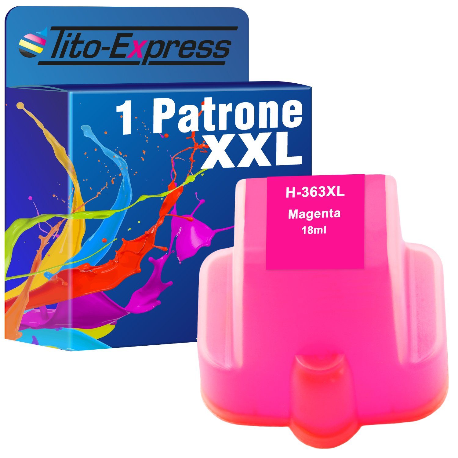 Tito-Express ersetzt HP 363 XL 363XL Magenta Tintenpatrone (für Photosmart 8250 C5150 C5180 C6180 C6280 C7180 C7280 C8180 D6160)