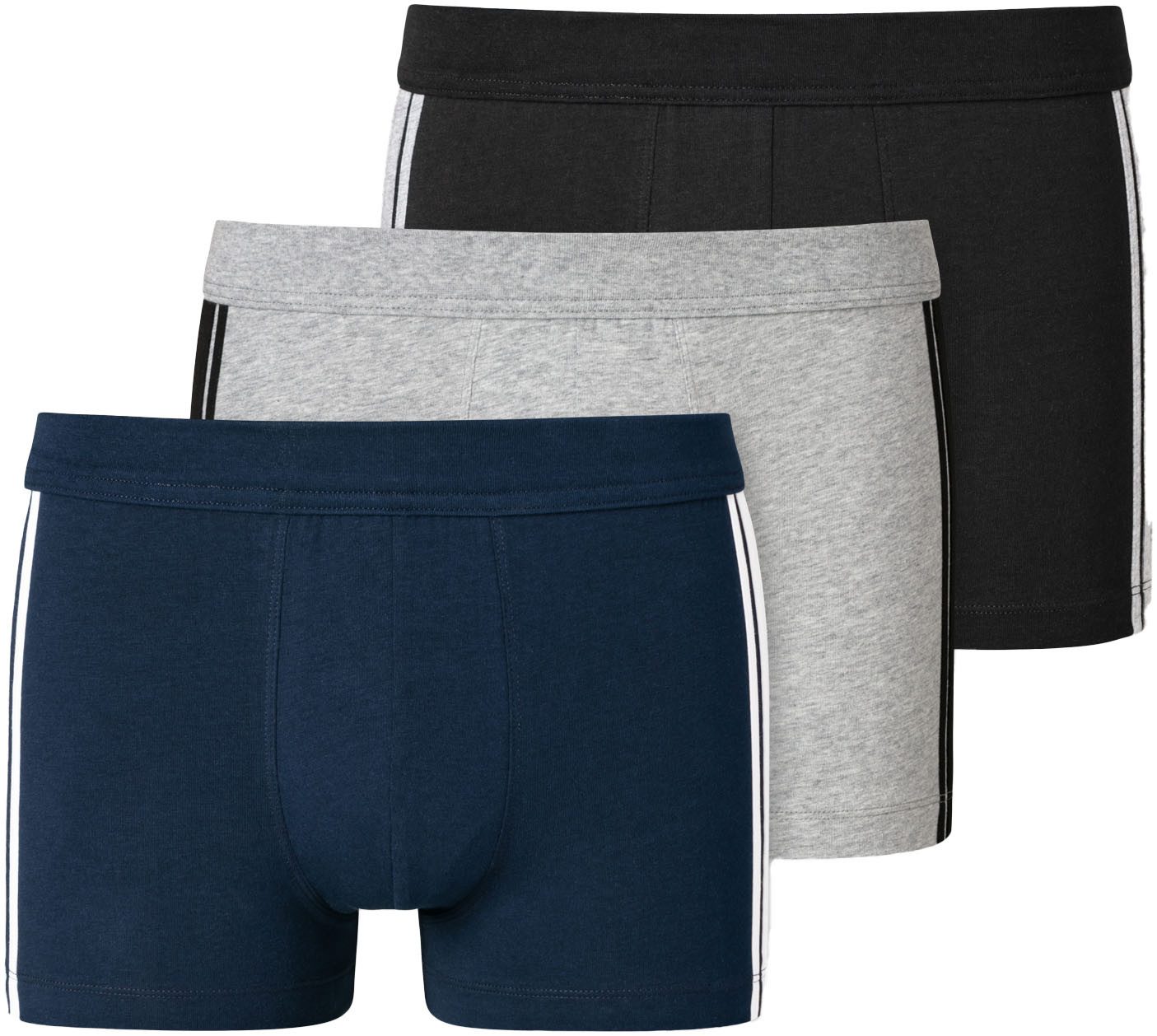 Schiesser Boxer 95/5 (3er-Pack) mit softem, tonalem Bund, kontraststarke Se günstig online kaufen