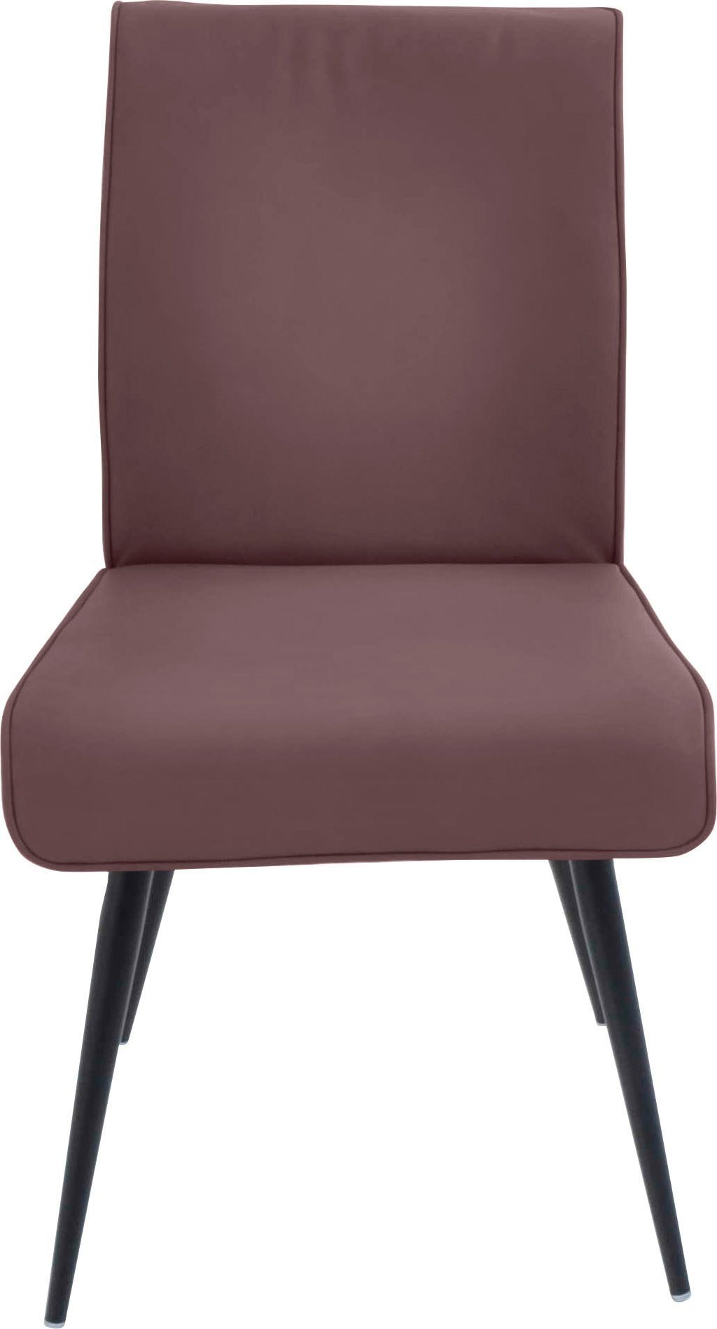 4- Giacomo 4-Fußstuhl K+W (1 umlaufenden Rücken Wohnen und St), Komfort I 4mm Keder Fußstuhl Sitz, & am mit Metallfüße