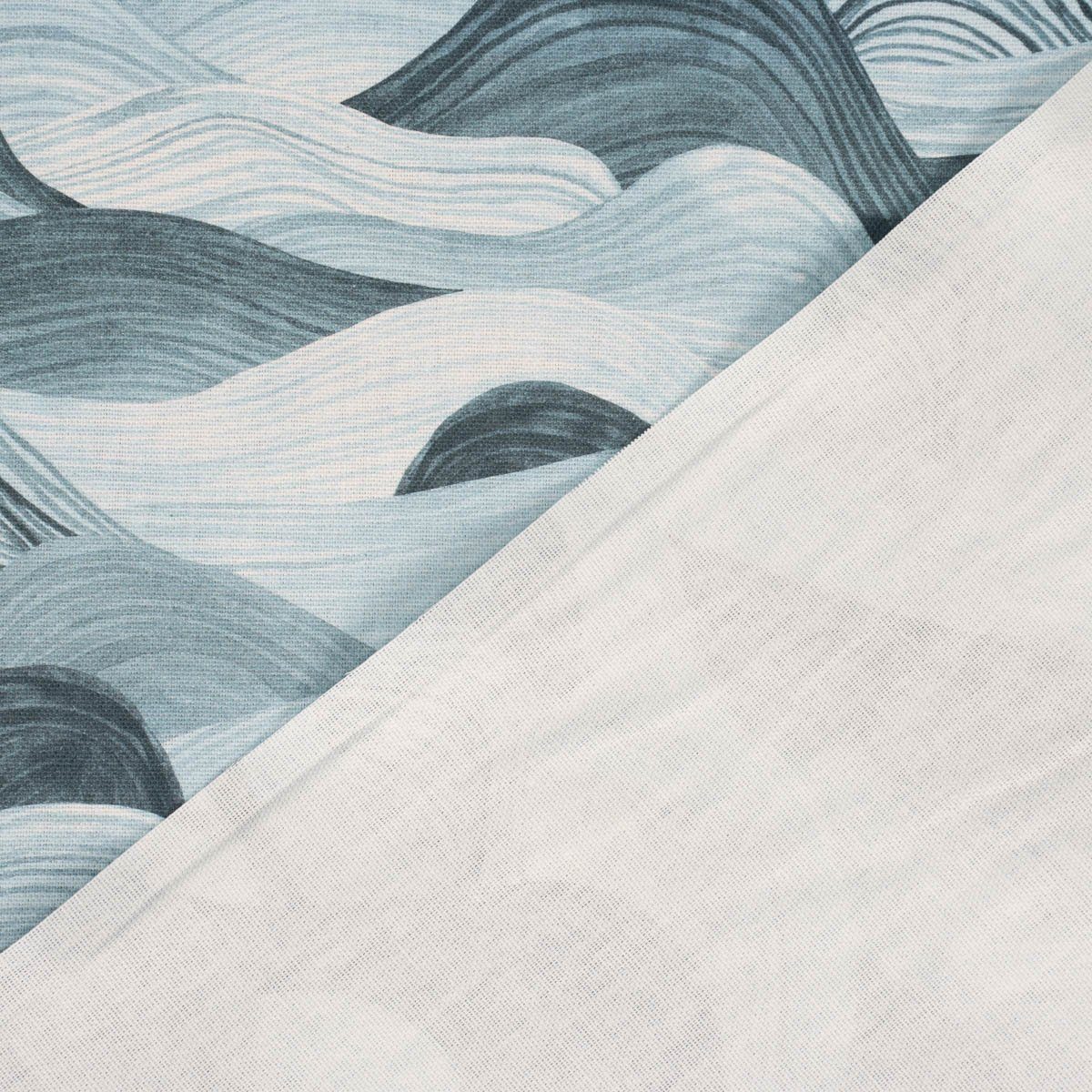 SCHÖNER LEBEN. LEBEN. Tischläufer Tischläufer SCHÖNER Wellen handmade 40x160cm, blau
