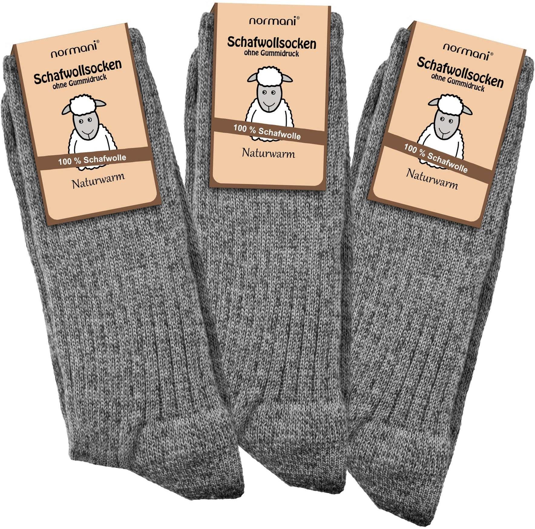 normani Thermosocken 3 Paar Schafwollsocken (Set, 3 Paar) wärmend und atmun günstig online kaufen