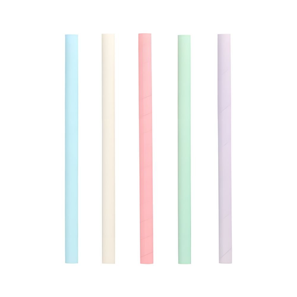 PAPSTAR Trinkhalme Bubble Tea Halme Papier Ø 12 mm, 20 cm farbig sortiert 200 Stk