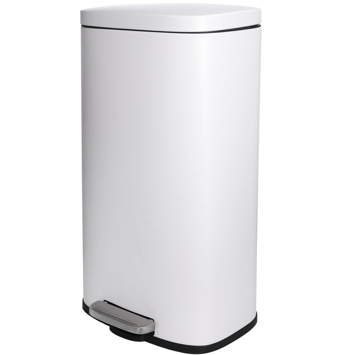 TLGREEN Mülleimer 30 L aus Edelstahl mit 1/2 herausnehmbaren Inneneimern, Abfalleimer mit Soft-Close-Deckel für Küche und kleine Familien