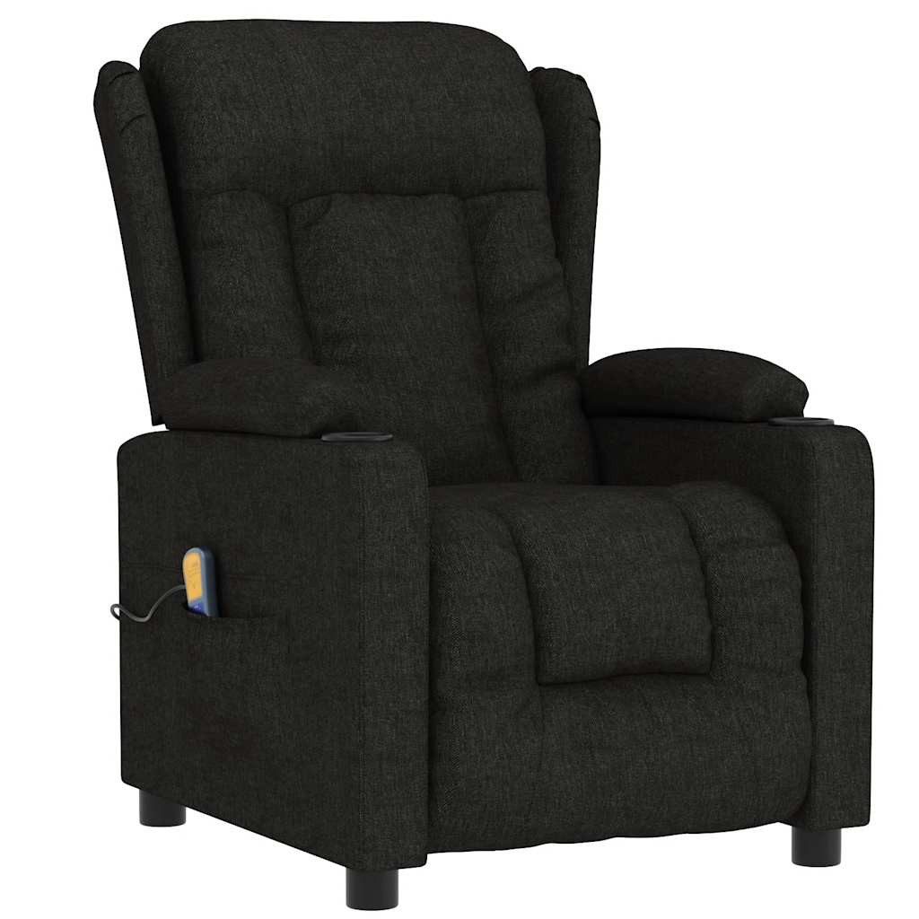 vidaXL Massagesessel Massagesessel Schwarz Stoff (1-St) günstig online kaufen