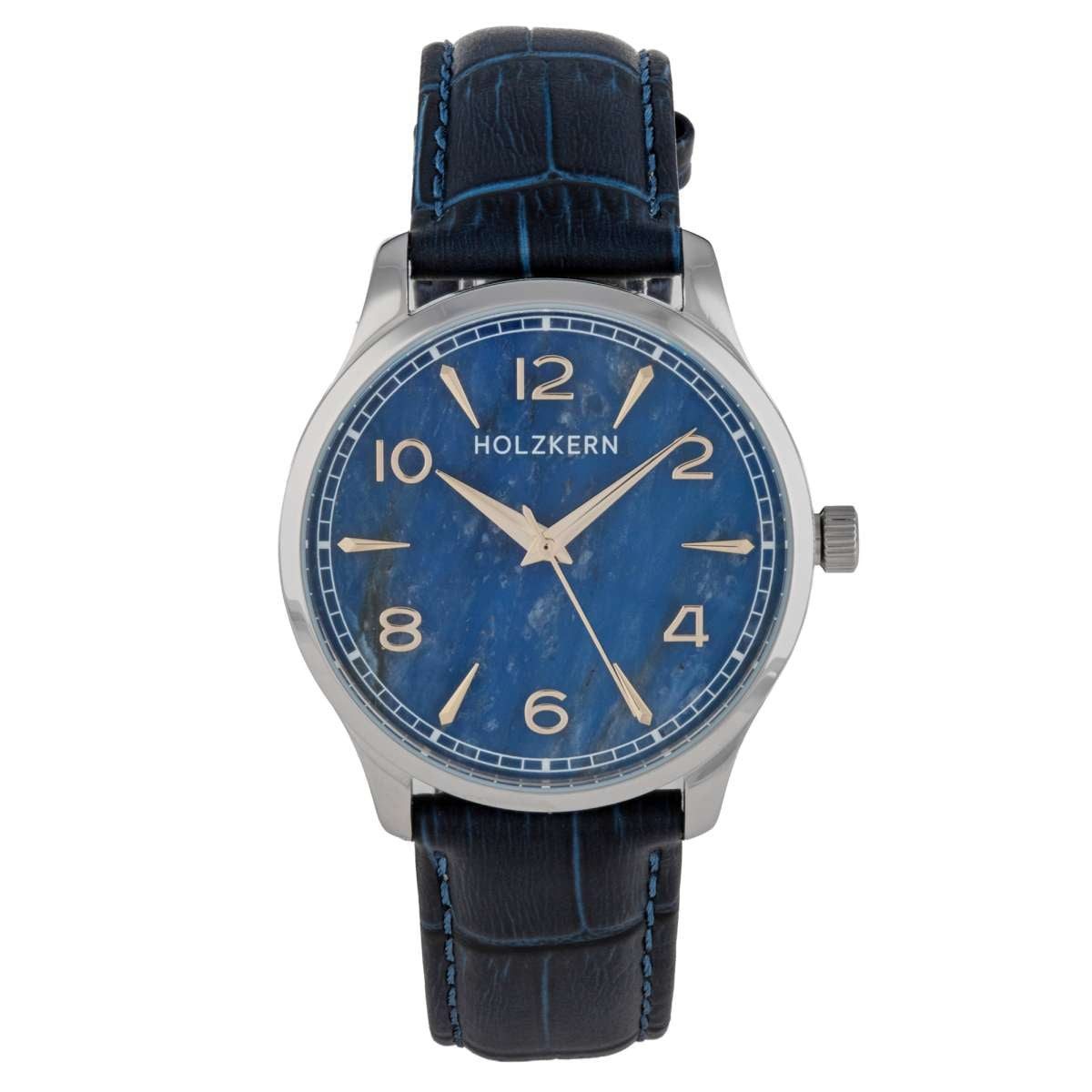 Holzkern Quarzuhr 9010631023744, Herrenarmbanduhr Primetime Sodalith/Silberfarben