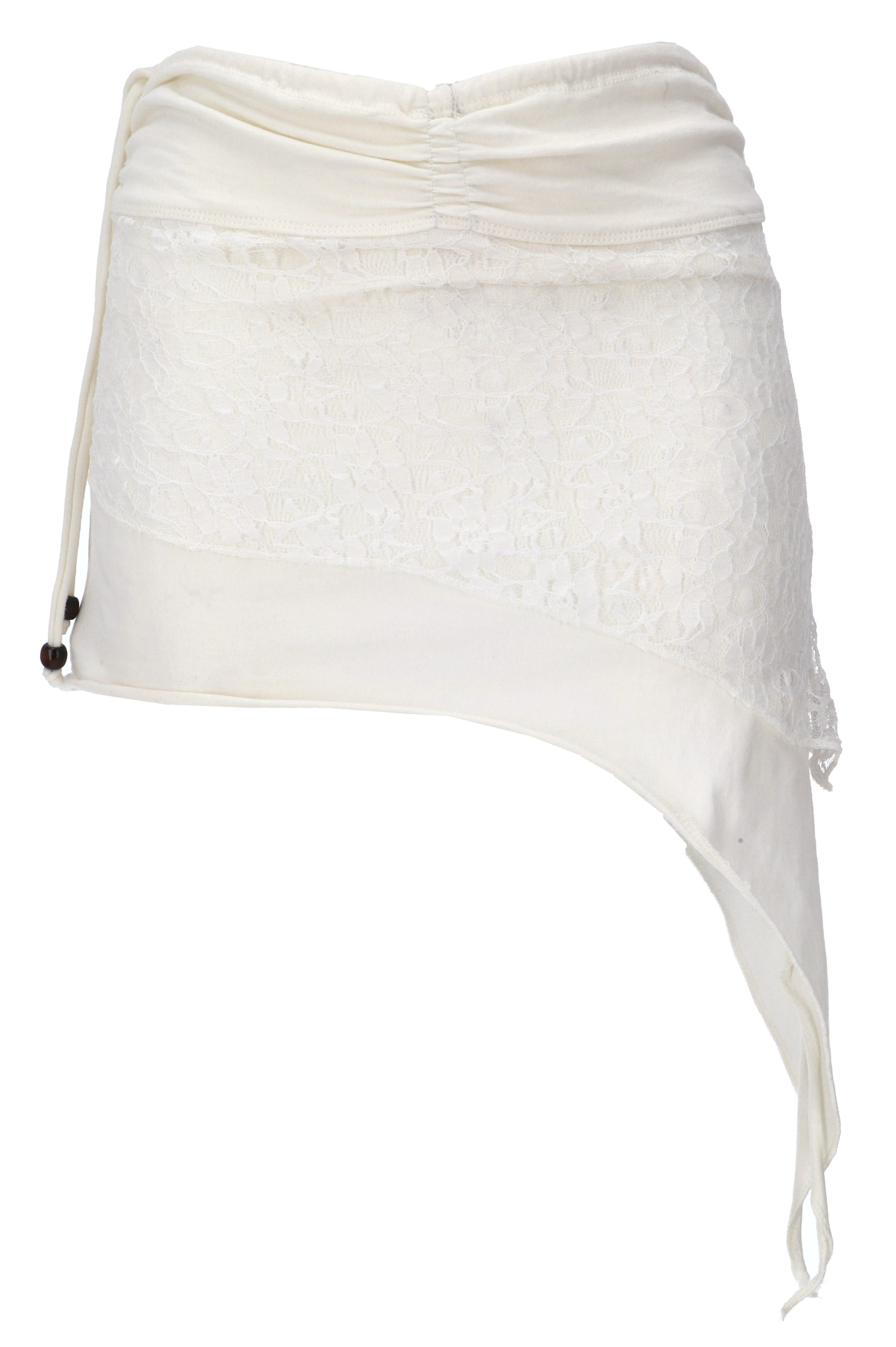 Guru-Shop Minirock Pixi Zipfelrock, Goa Top, Minirock, Elfenrock.. alternative Bekleidung
