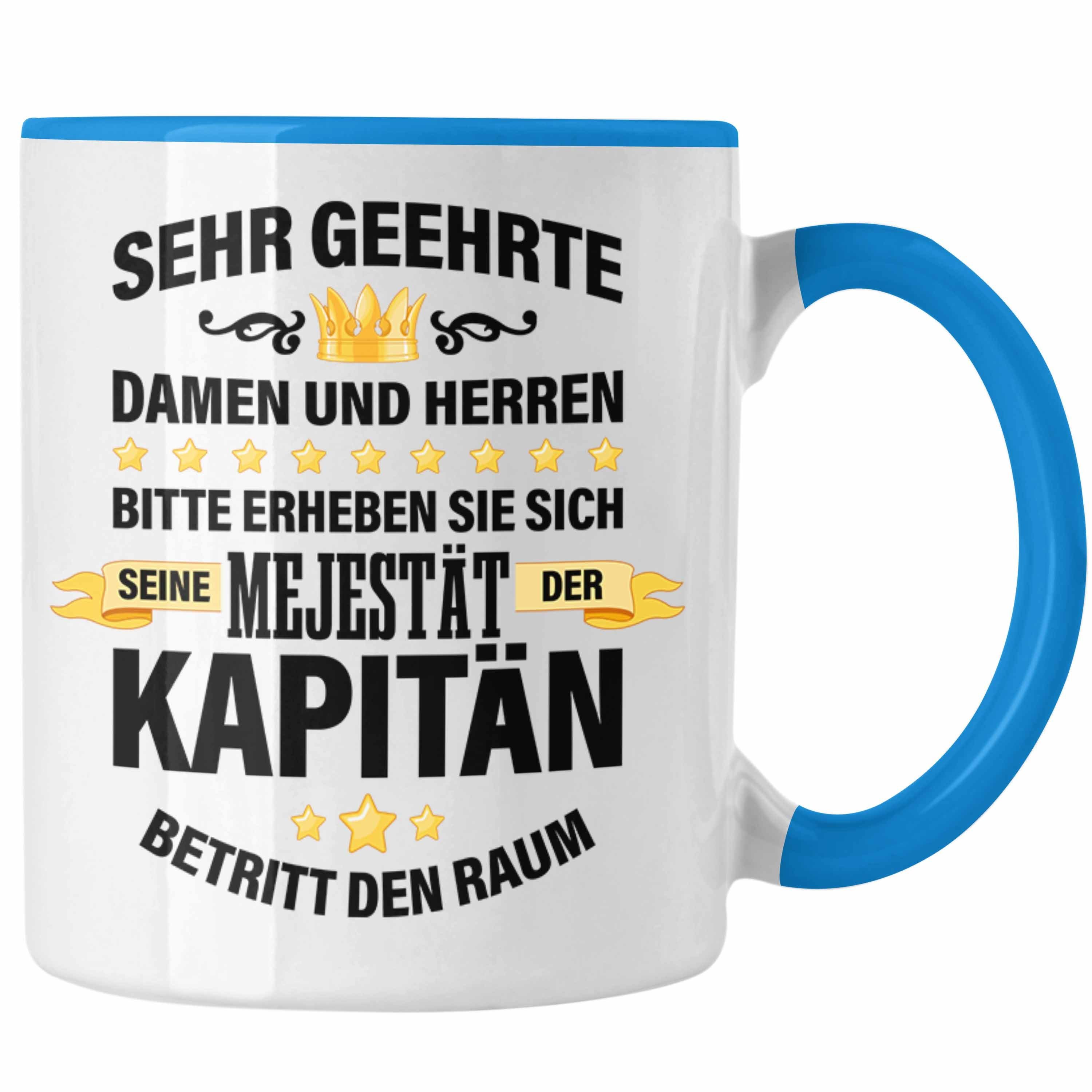 Trendation Tasse Trendation Kapitän Tasse Geschenk Spruch Männer
