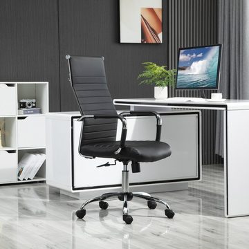 Vinsetto Schreibtischstuhl Bürostuhl mit Wippfunktion