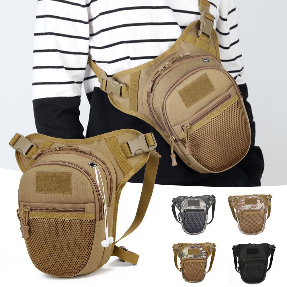 Mit Blusmart brown Netztasche, Einfarbige/Camouflage-Gürteltasche Sporttasche Wasserdichte