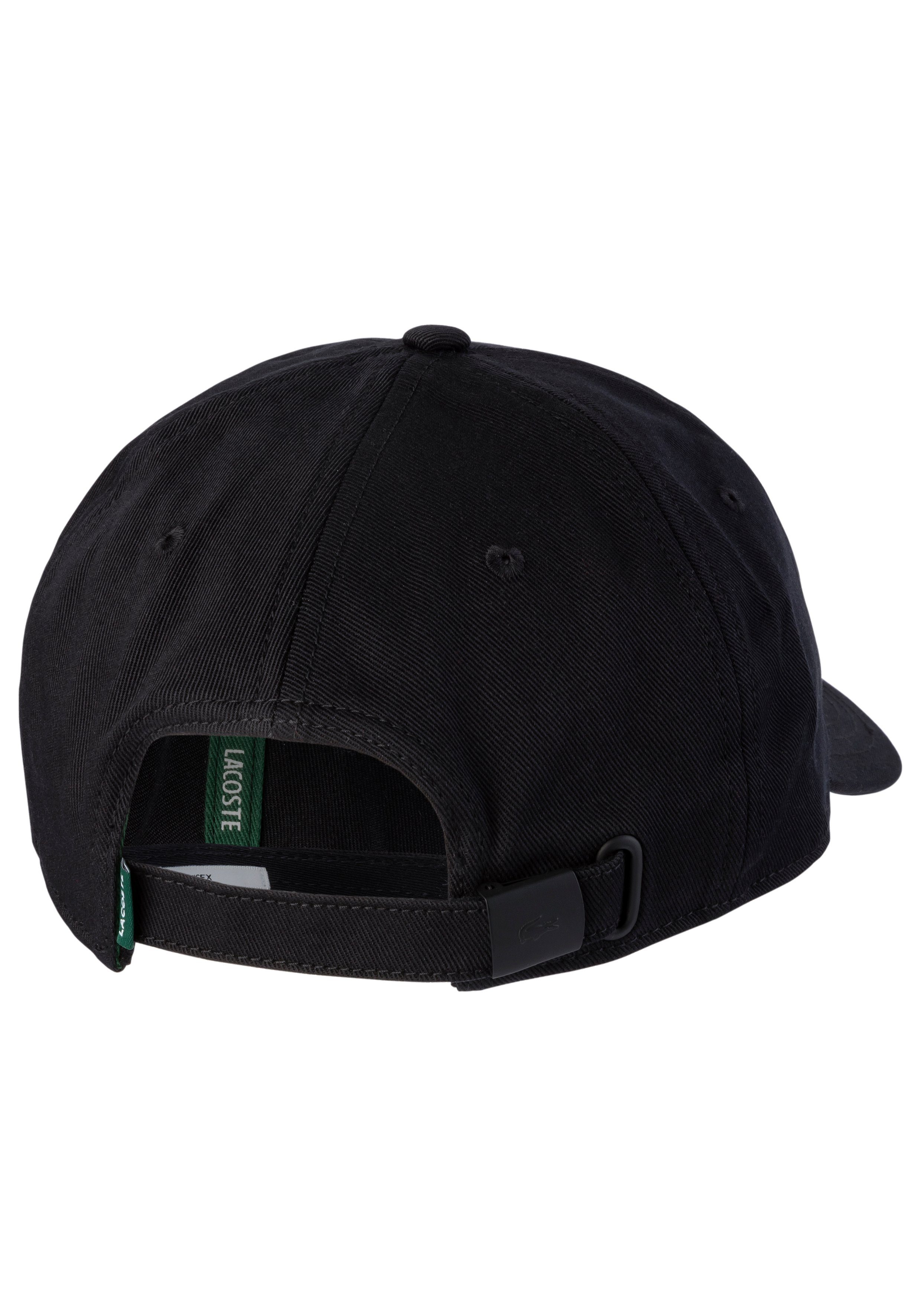 Lacoste Baseball Cap mit XL Logo schwarz | Baseball Caps