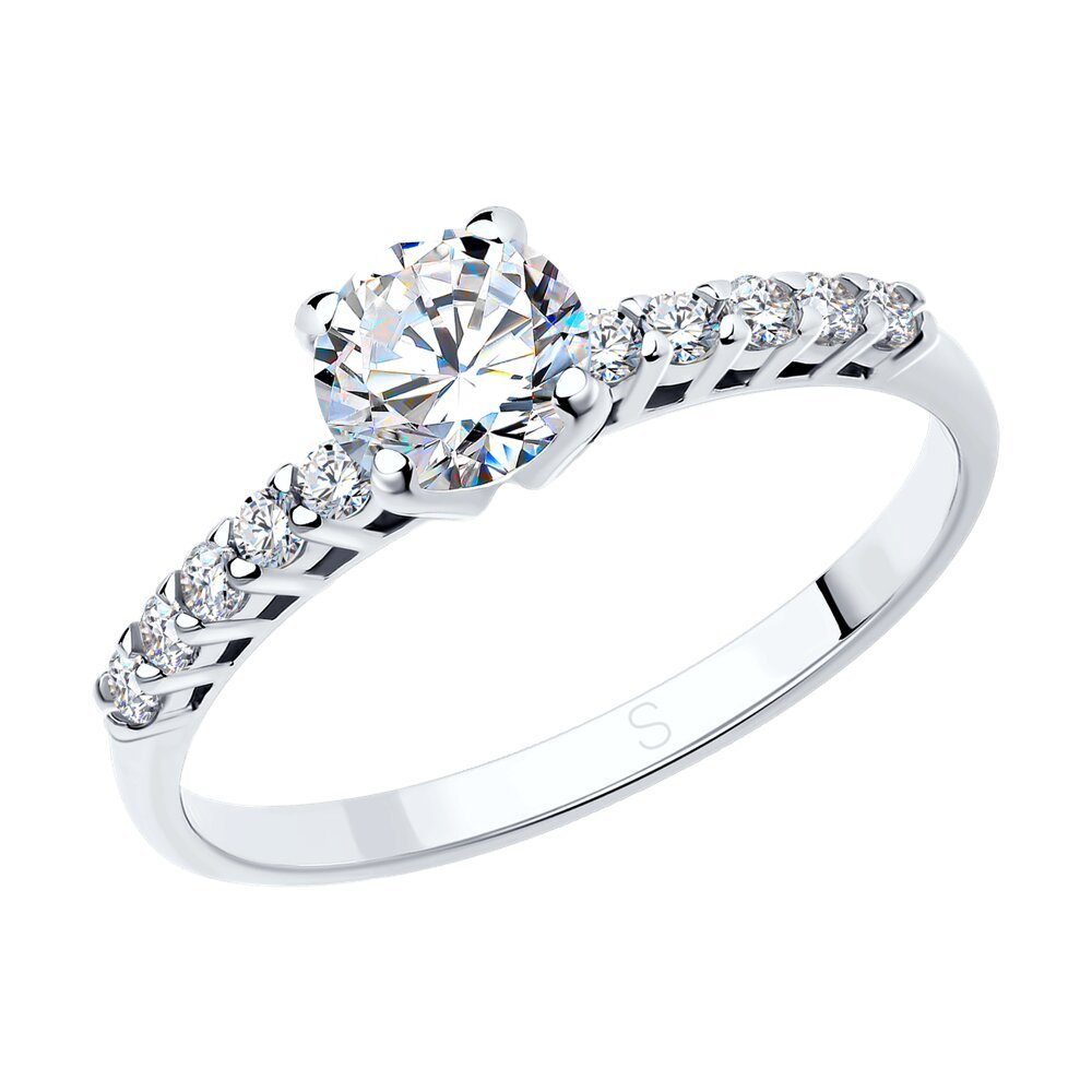 Fingerring Fingerring Ring Silberring mit Zirkonia Steinen Echtschmuck