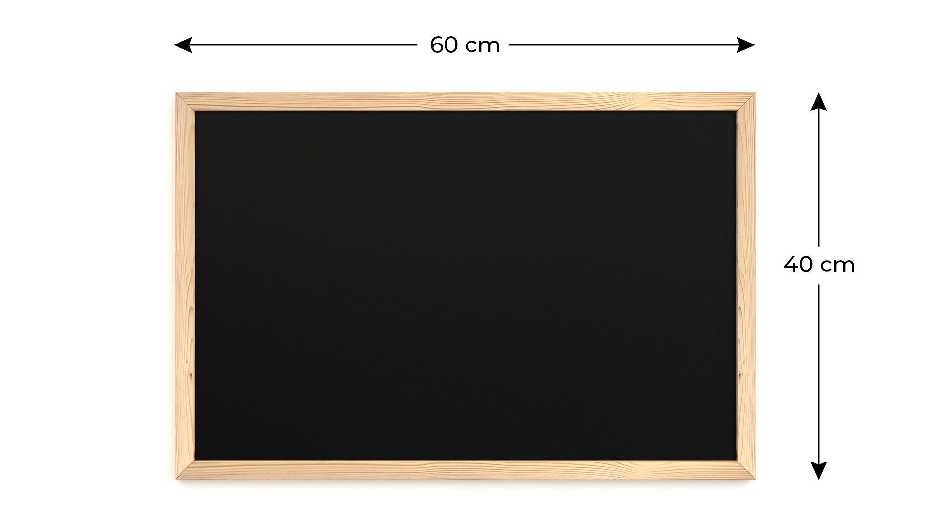 ALLboards Wandtafel Schwarze Kreidetafel, ECO-Holzrahmen günstig online kaufen