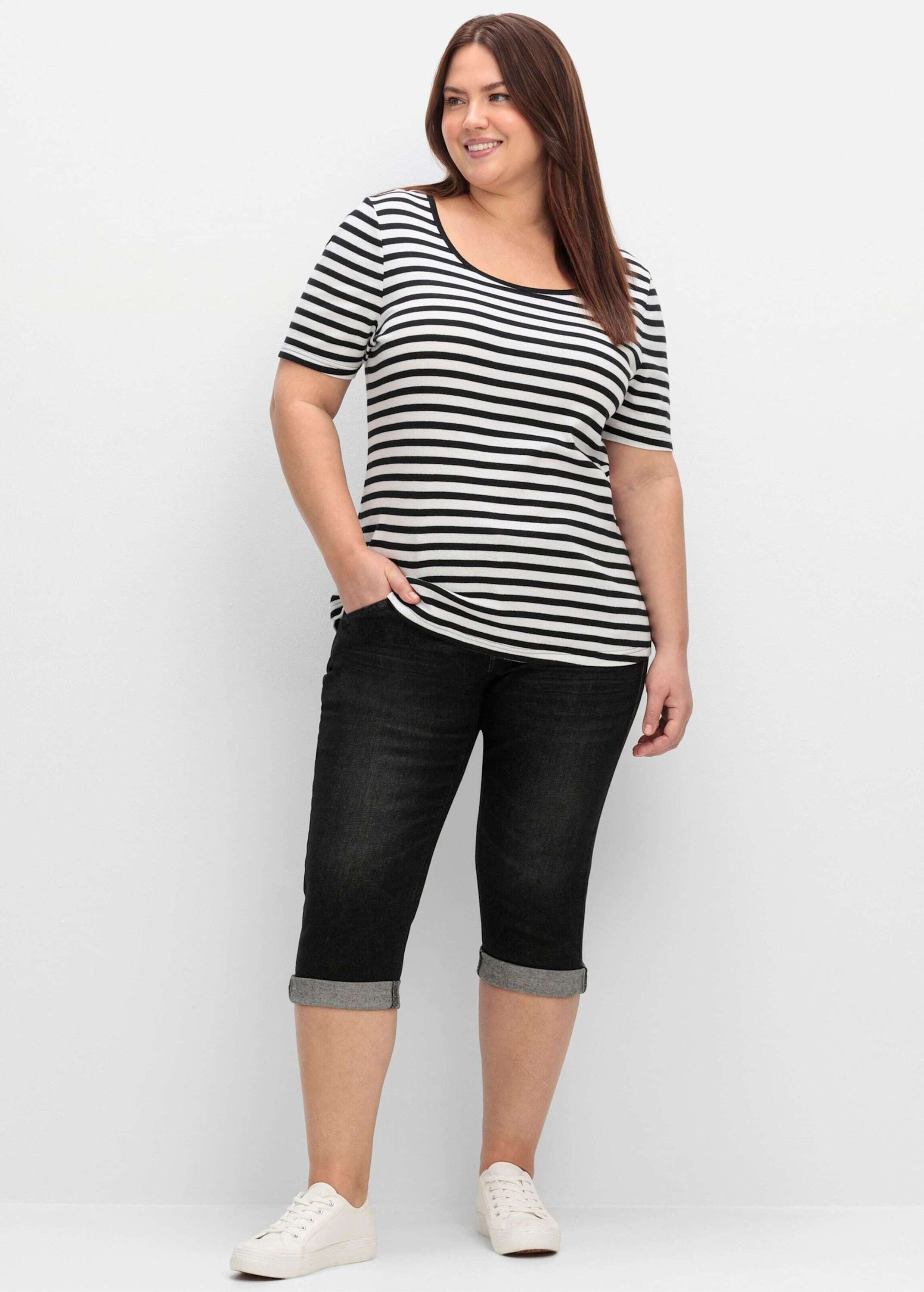 Sheego Jeansshorts 3/4-Jeans