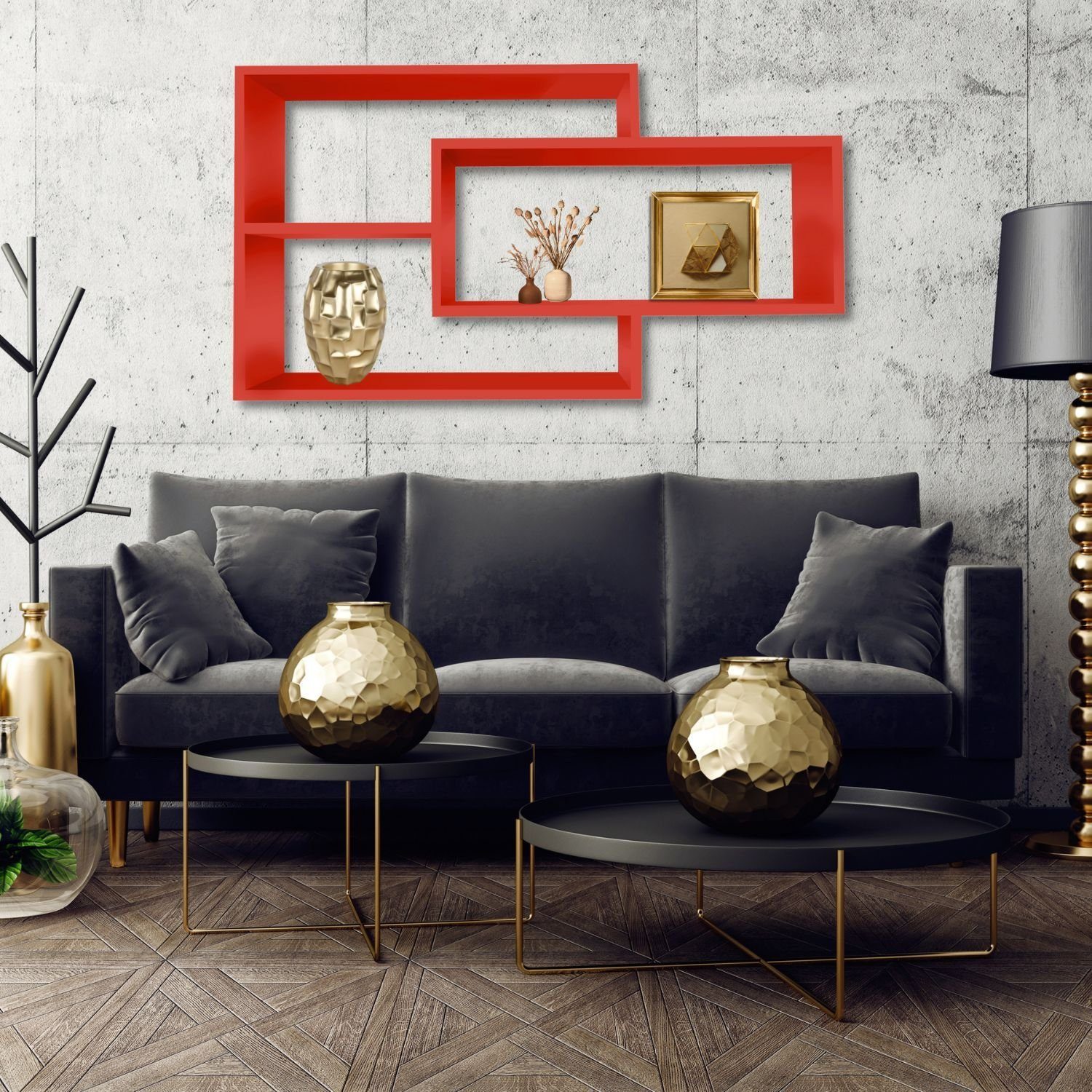 TRAUMMÖBEL Wandregal KARO, Modernes Schweberegal großes günstig online kaufen