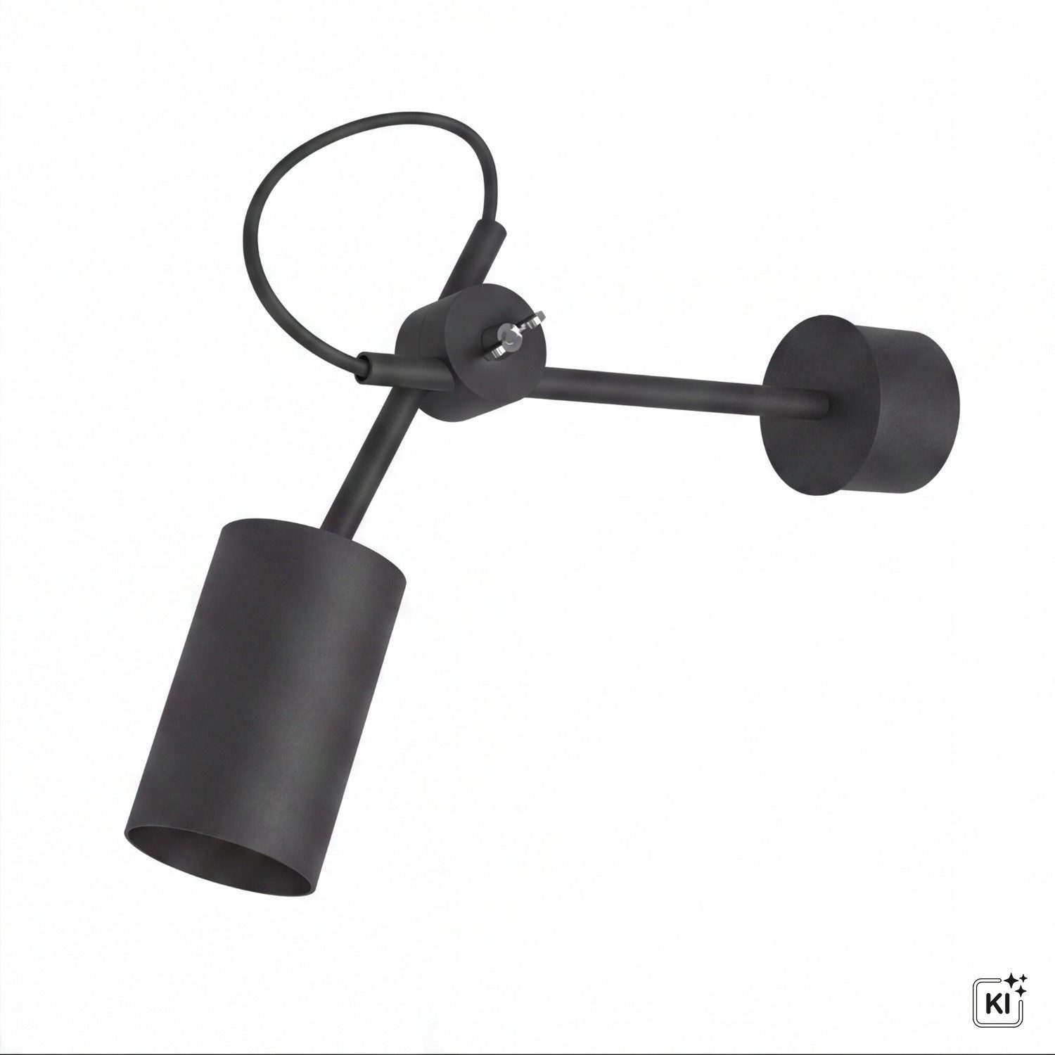Licht-Erlebnisse Wandstrahler EYE, ohne Leuchtmittel, Wandlampe Schwarz Strahler vintage retro down Wohnzimmer Flur Lampe. Reduzierter Preis € 40,46. Unverbindliche Preisempfehlung € 53,95