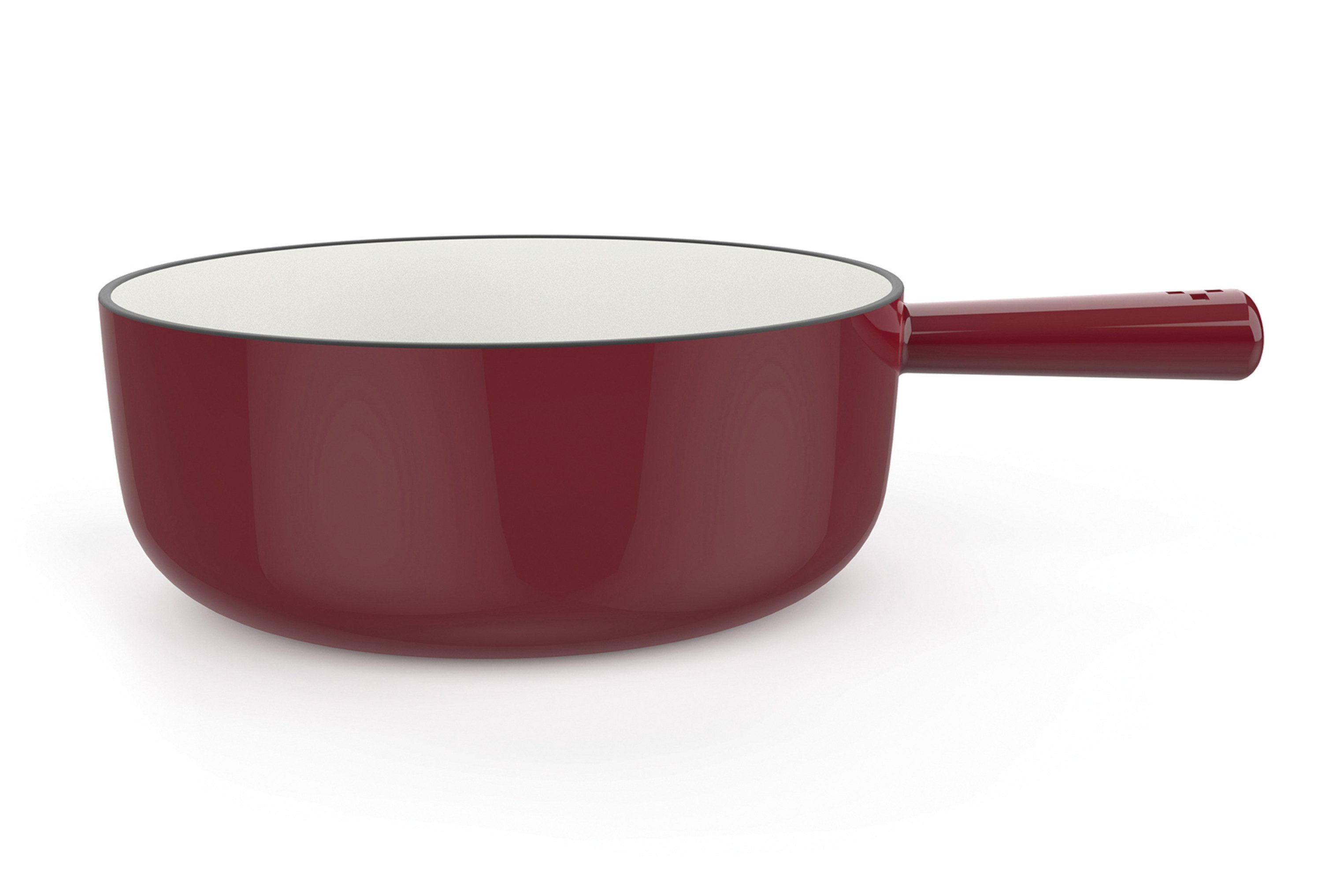 Stöckli Fonduetopf Stöckli Caquelon Classic RD Ø 22 cm Rot-Weiss