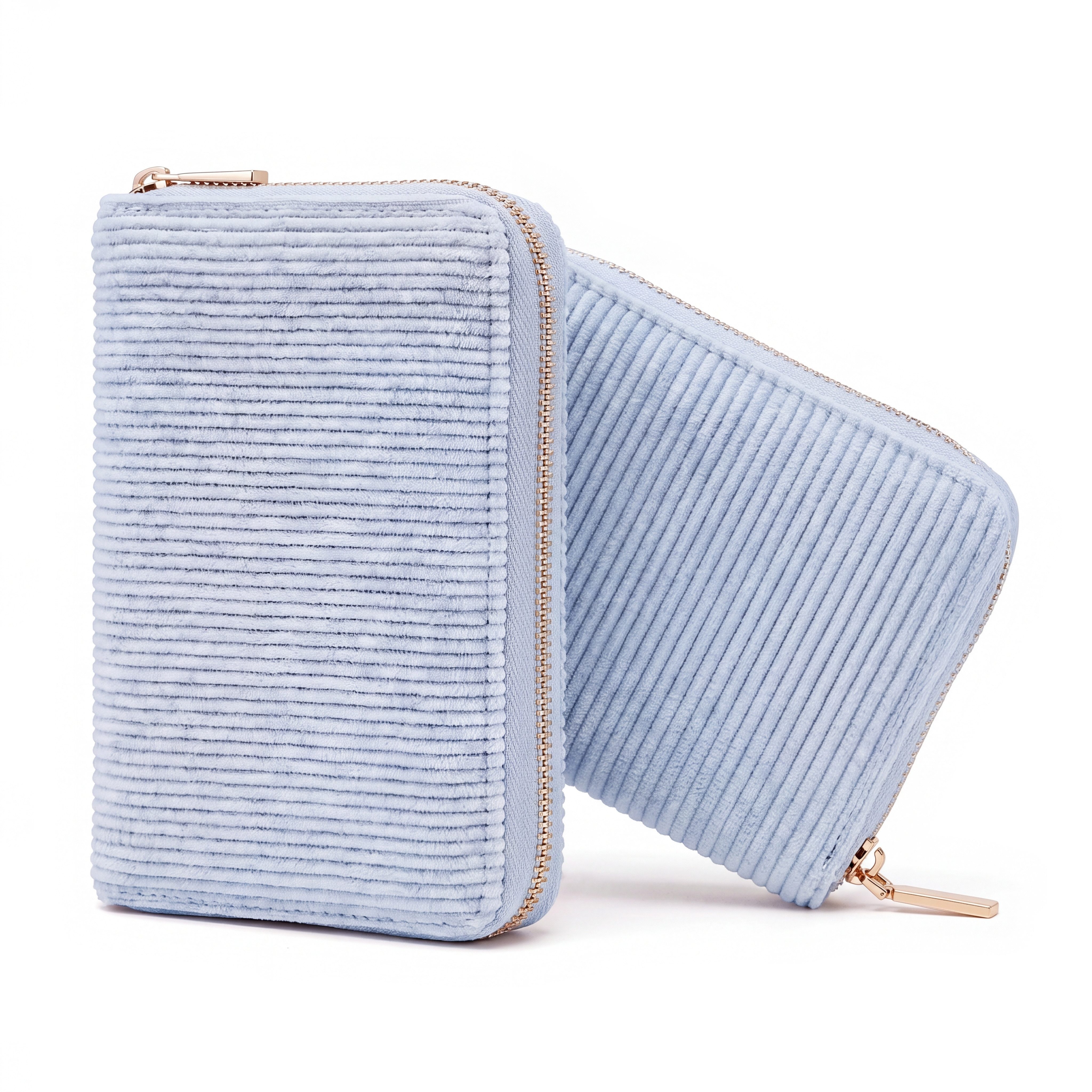 MillyMilk Geldbörse FONDO MEDIUM – Damen Cord Geldbeutel – Stoff Portemonnaie, Cord-Geldbörse mit stabiler Form, viel Platz und Reißverschluss.