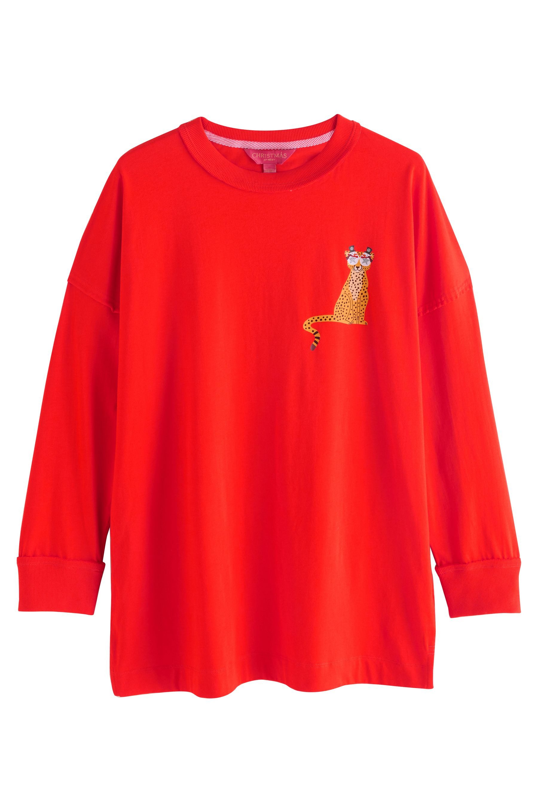 Next Blusenshirt Oberteil mitGrafik, Schlittenkönigin Gepard (1-tlg) günstig online kaufen