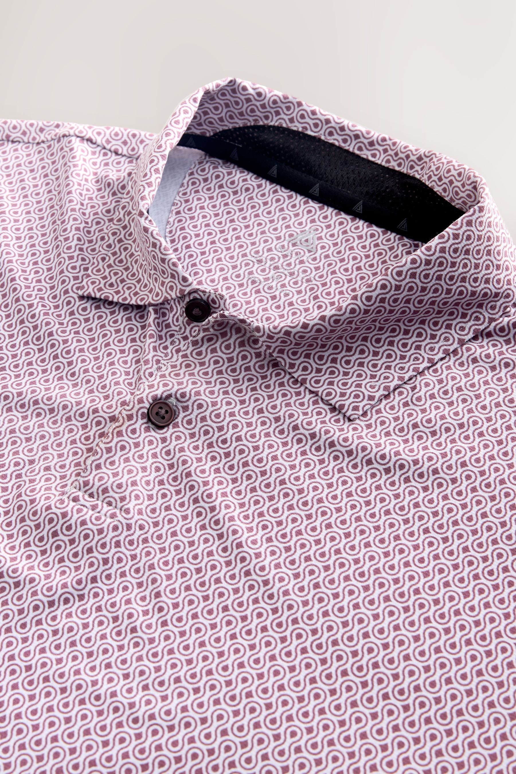 Next Poloshirt Active Golf Poloshirt mit geometrischem Print (1-tlg)