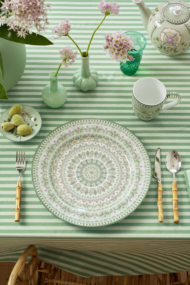 PiP Studio Speiseteller Lily&Lotus Moon Delight Light Green Platzteller 32cm