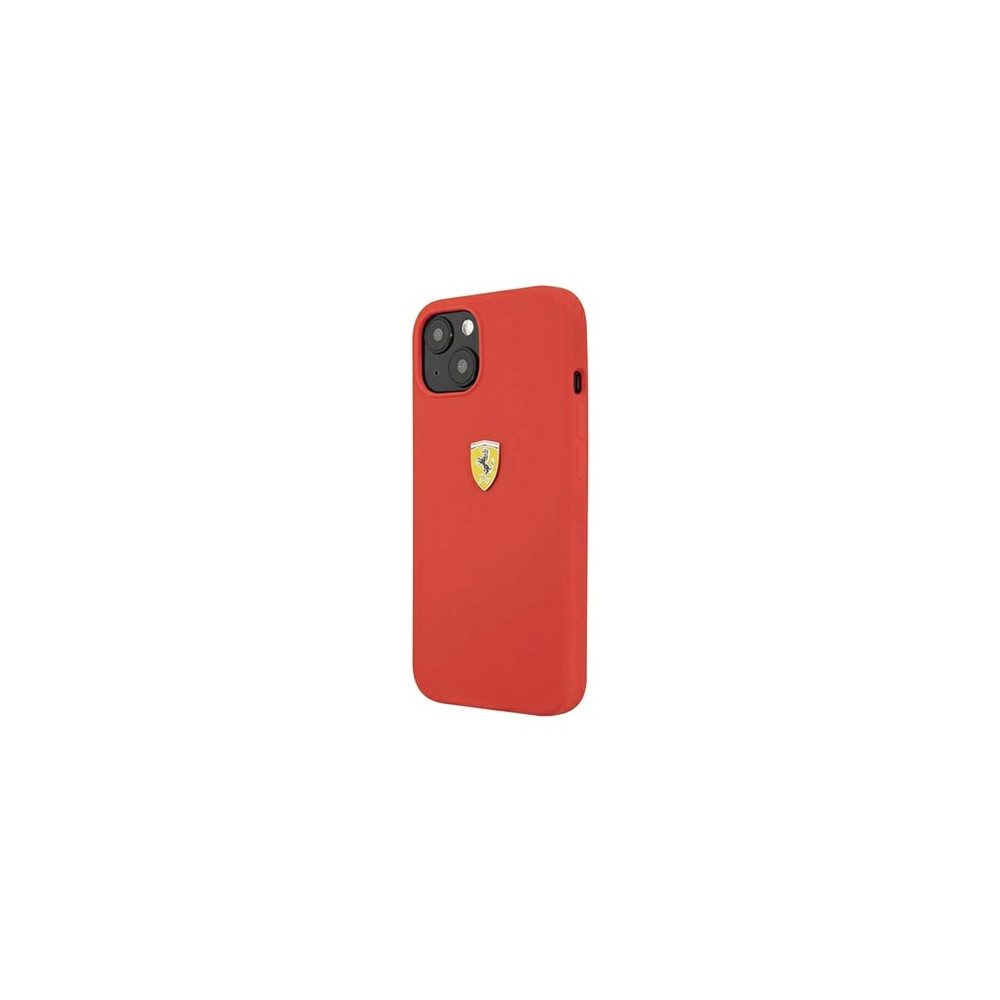 Ferrari Handyhülle Ferrari Hard Cover Silicone Red für iPhone 13 Mini Hülle. iPhone 13 Mini