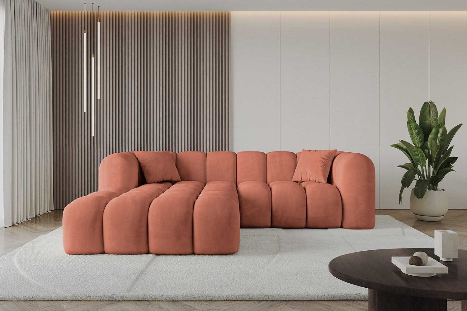 ALTDECOR Ecksofa OLEA-L1, Sofa Praktische Bequeme Funktionsecke Couch L-Form Eckcouch, Corner Sofa L-Form Vielseitige Sofa Wohnlandschaft Wohnzimmer