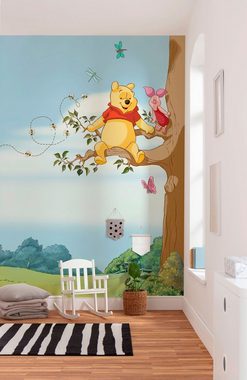 Komar Fototapete Winnie Pooh Tree, 184x254 cm (Breite x Höhe), inklusive Kleister