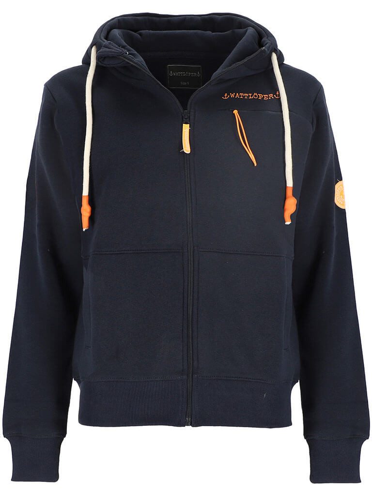 Kapuzensweatjacke 50997SH Damen Jacke Sweatjacke mit Kapuze - Kapuzenjacke Freizeitjacke