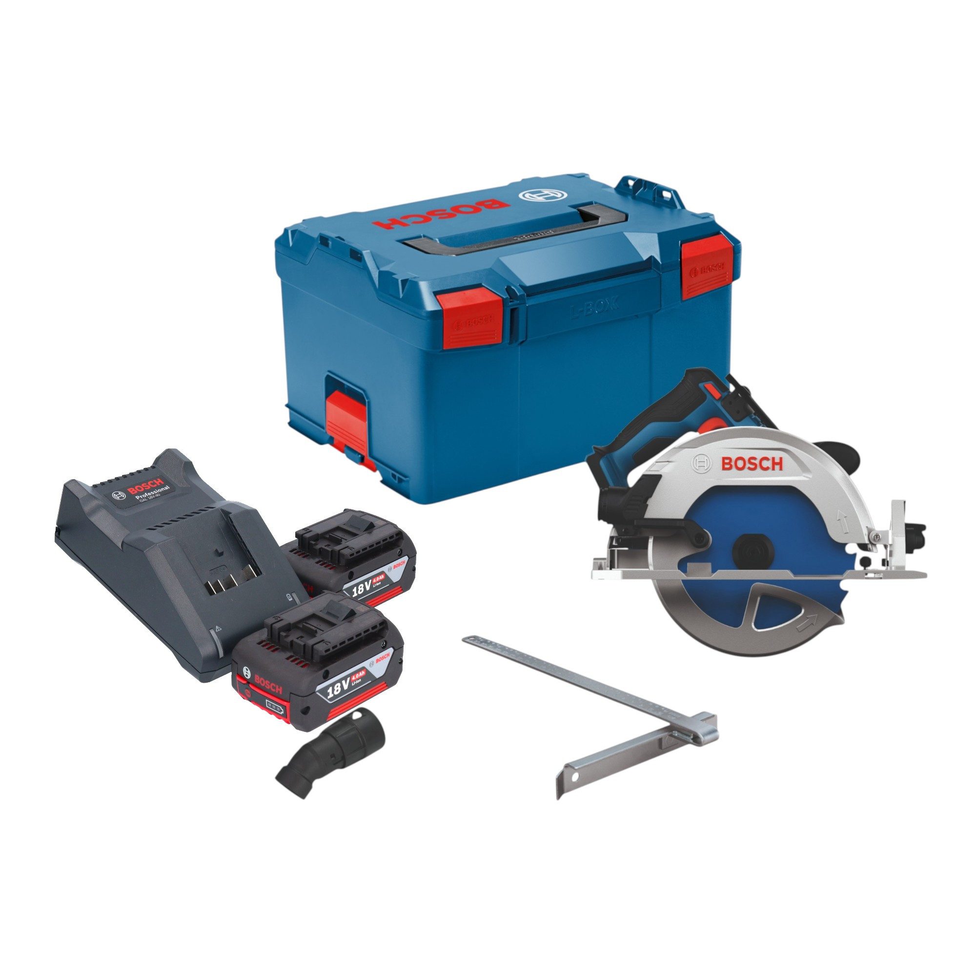 Bosch Professional Akku-Handkreissäge GKS 18V-68-2 Akku Kreissäge 18 V 190 mm Brushless + 2x Akku 4,0 Ah