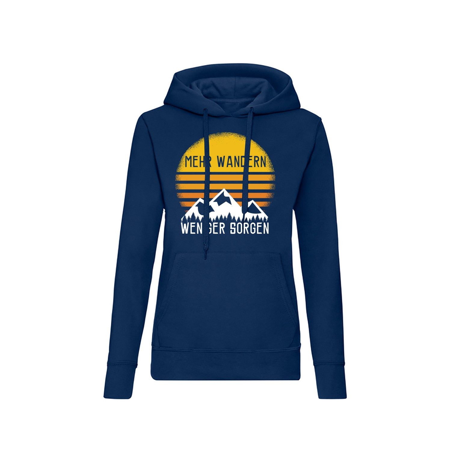 Blondie & Brownie Hoodie WandernSorgen Damen Hoodie Mehr Wandern Print Bergliebe Outdoor Stil (Einzelstück, Einzelartikel) WandernSorgen Damen Hoodie Bergliebe Edition
