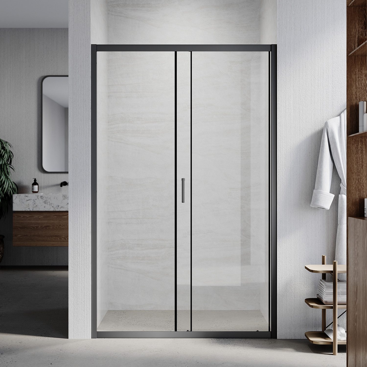 SONNI Dusch-Schiebetür Dusch-Schiebetür Duschschiebetür,Nischendusche,Dusch günstig online kaufen