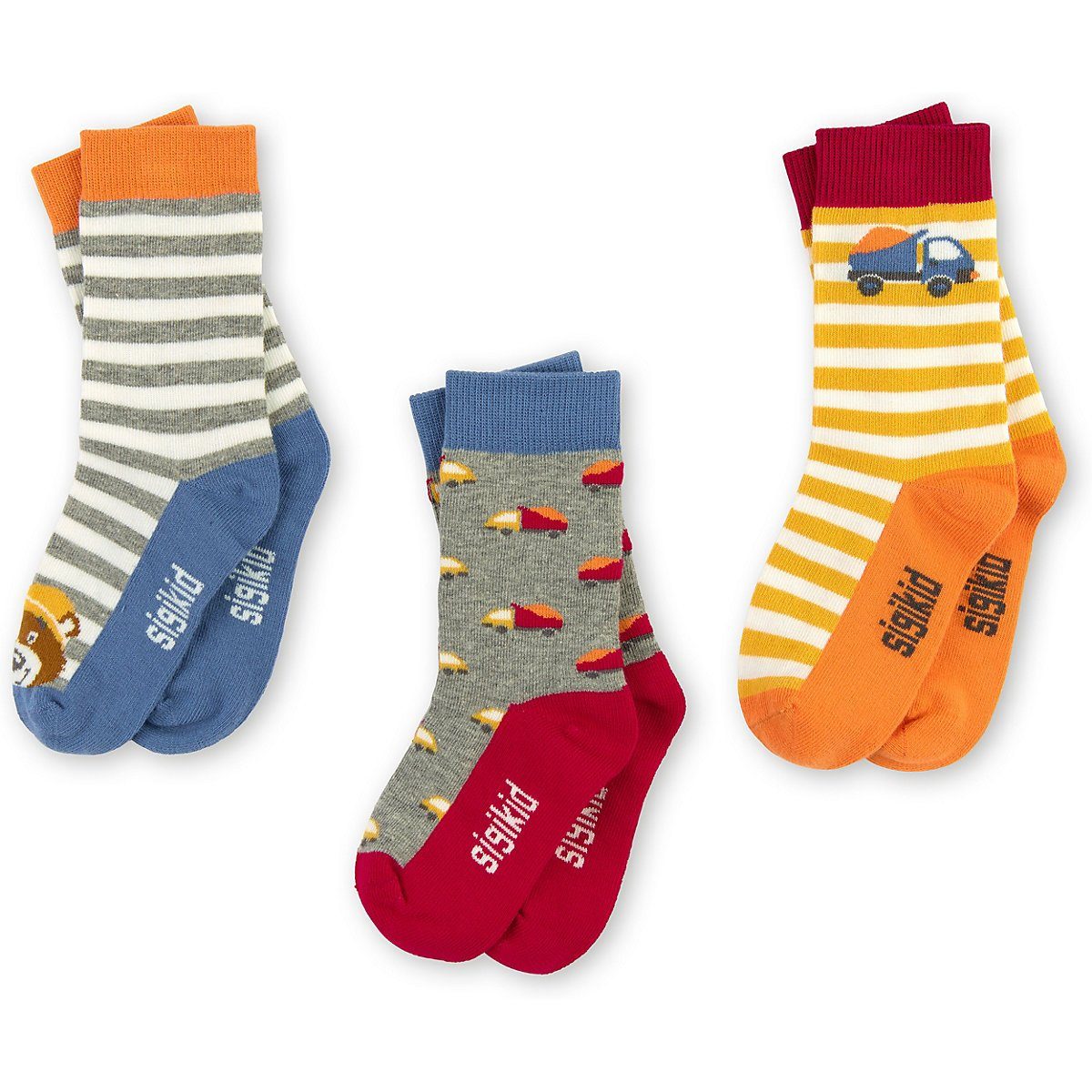 Kinder Kinderunterwäsche Sigikid Socken Socken für Jungen, Baustelle, Organic Cotton