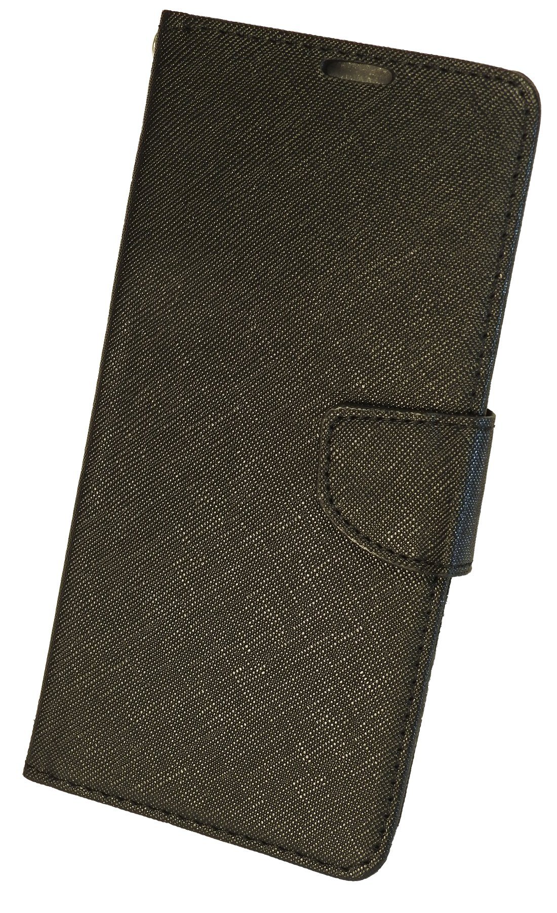 cofi1453 Handyhülle Buch Tasche für iPhone 14 Handy Hülle Schwarz 6,1 Zoll, Kunstleder Schutzhülle Handy Wallet Case Cover mit Kartenfächern, Standfunktion