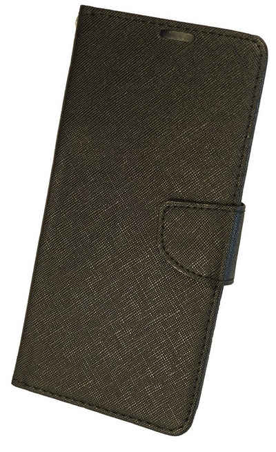 cofi1453 Handyhülle Buch Tasche für iPhone 14 Handy Hülle Schwarz 6,1 Zoll, Kunstleder Schutzhülle Handy Wallet Case Cover mit Kartenfächern, Standfunktion