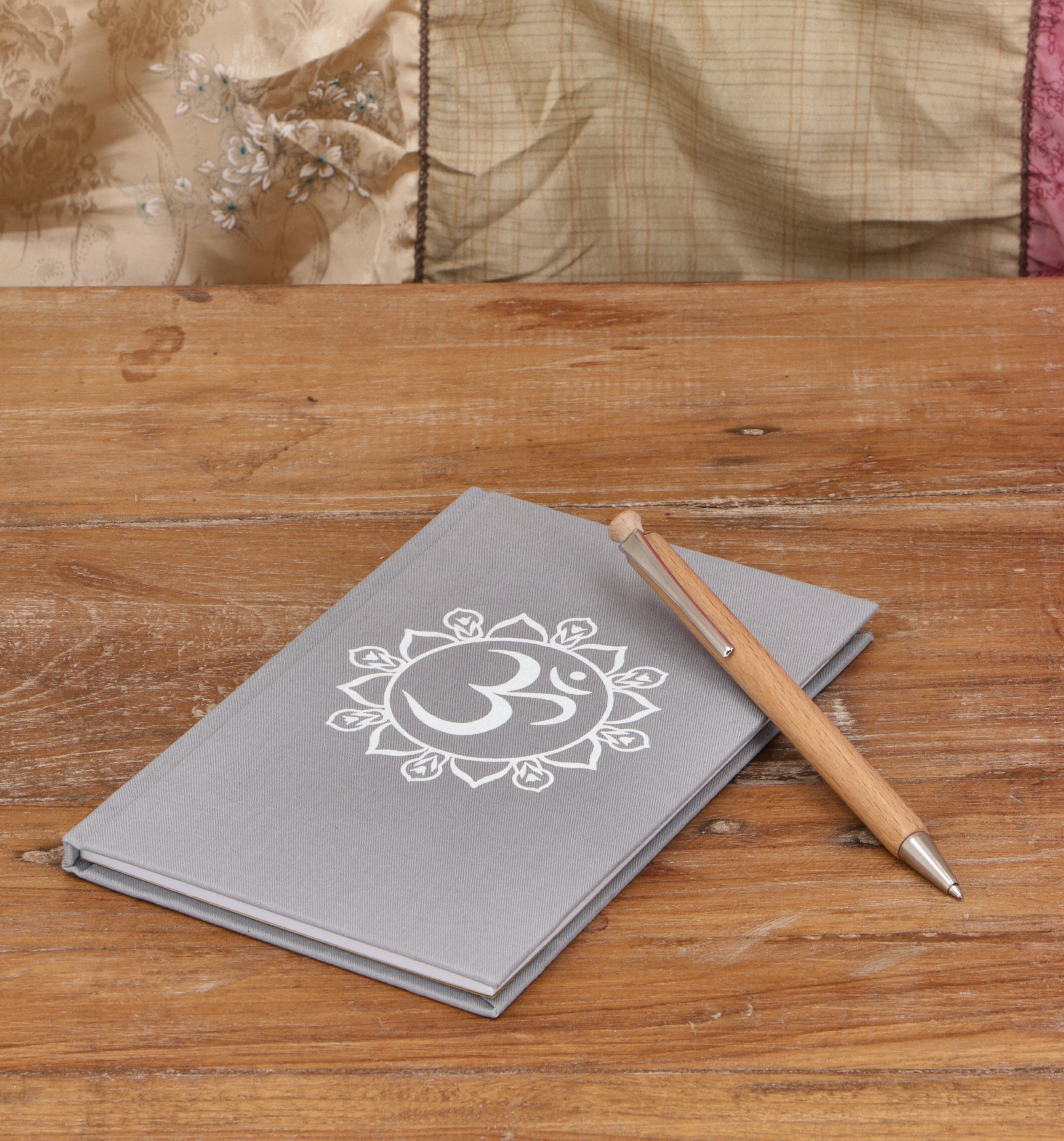 Thumbnail - Guru-Shop Tagebuch Notizbuch, Tagebuch - OM grau