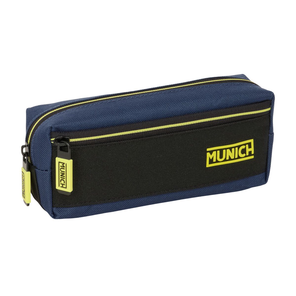 Munich Federtasche 22 x 85 x 6 cm Federmappe Munich Track Blau Schwarz 22x8,5x6 cm