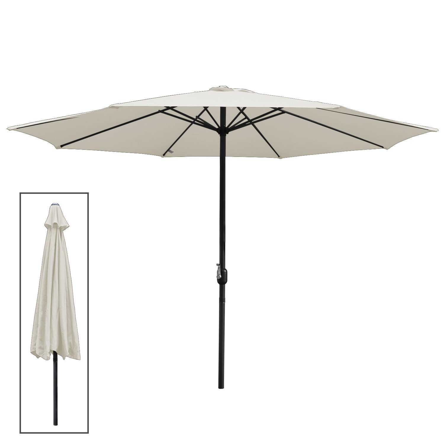Clanmacy Sonnenschirm Ø 350 cm Strand günstig online kaufen