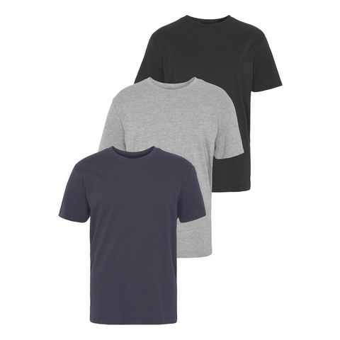 Man's World T-Shirt (Packung, 3-tlg., 3er-Pack) perfekt als Unterzieh- T-shirt