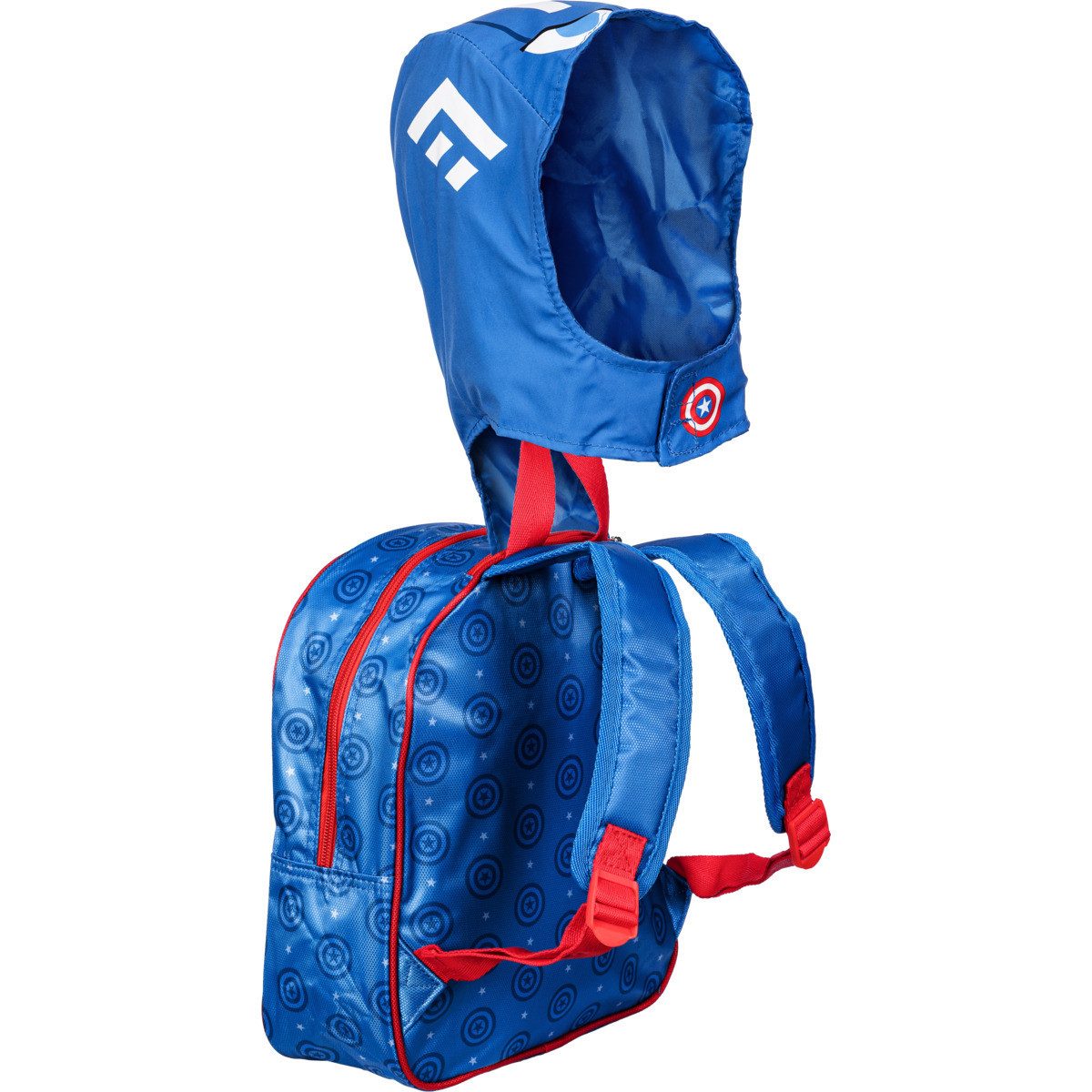 MARVEL Kinderrucksack Captain America GuriHiru-Hooded Unisex Kinder