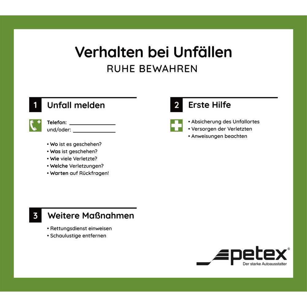 Petex Erste-Hilfe-Koffer Petex 43924213 Erste Hilfe Koffer DIN 13157 270 x 85 x 180 Grün – Bild 3 von 5
