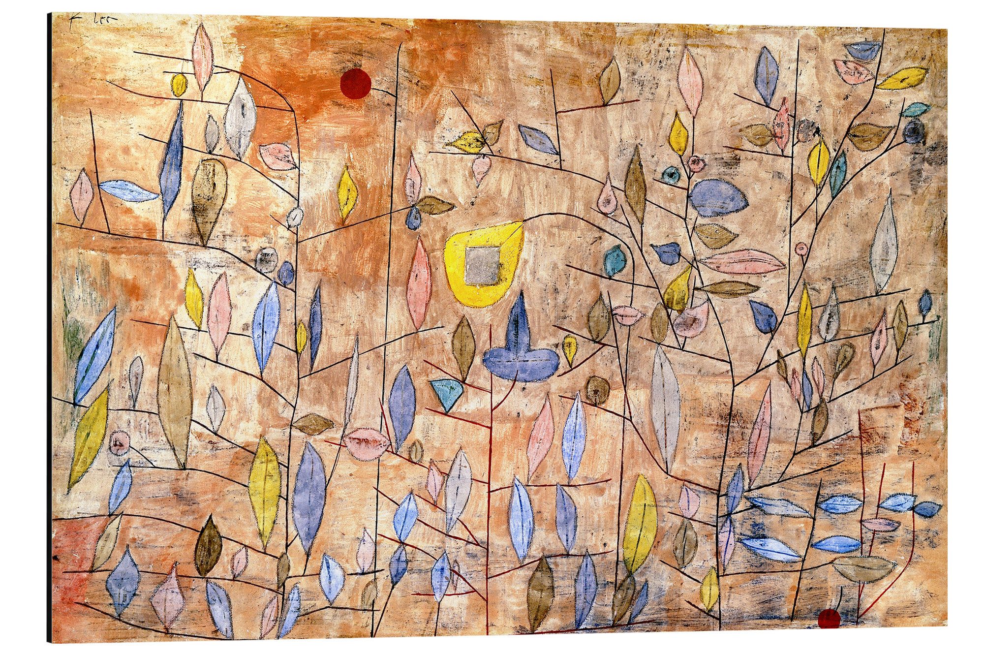 Posterlounge Wandbild Spärlich belaubt, Paul Klee, erhältlich als Poster, Leinwandbild, Wandsticker oder Acrylglasbild
