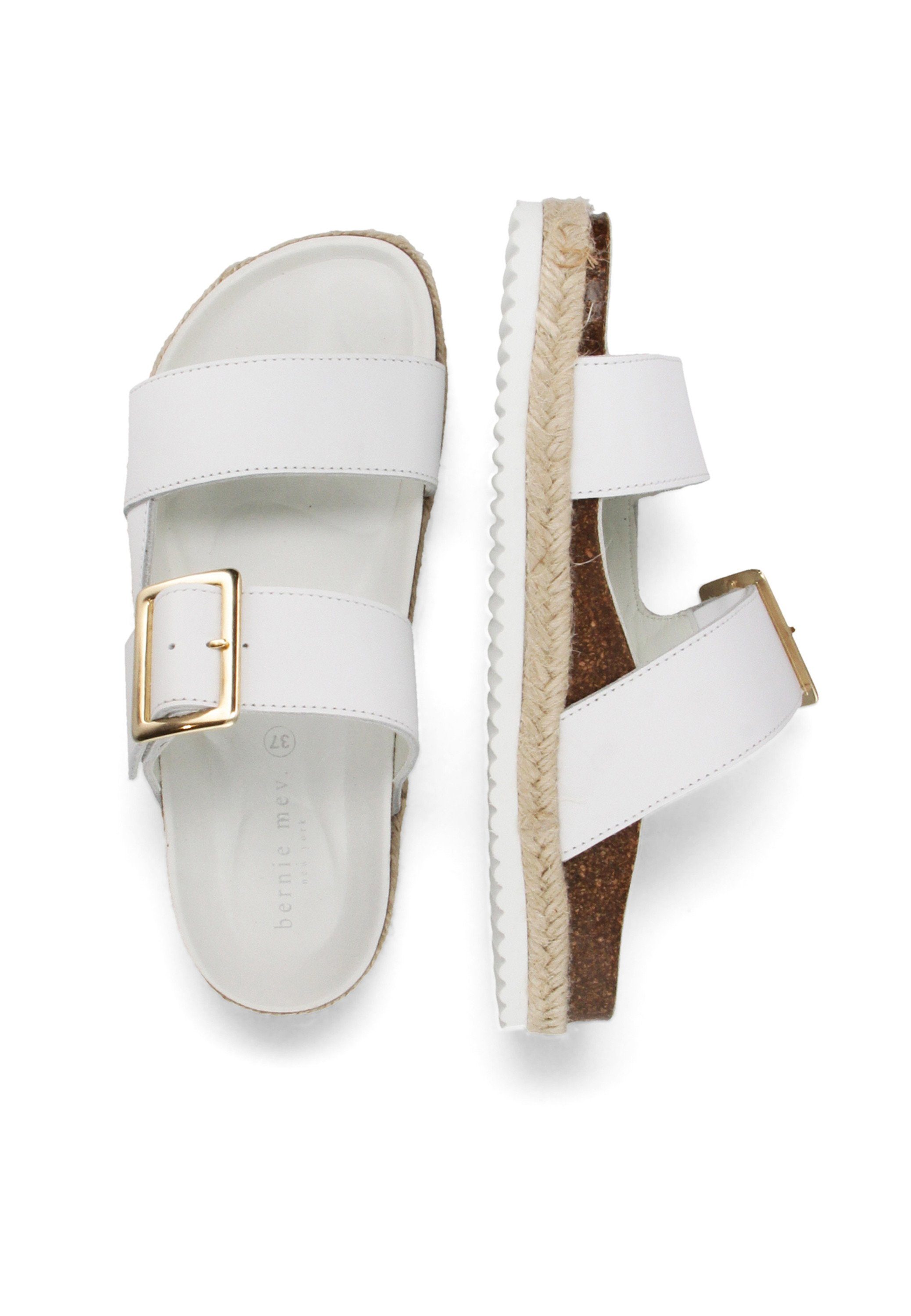 BERNIE MEV Bernie Mev Eleanor - Damen Schuhe Pantoletten - White-Leather Sandale