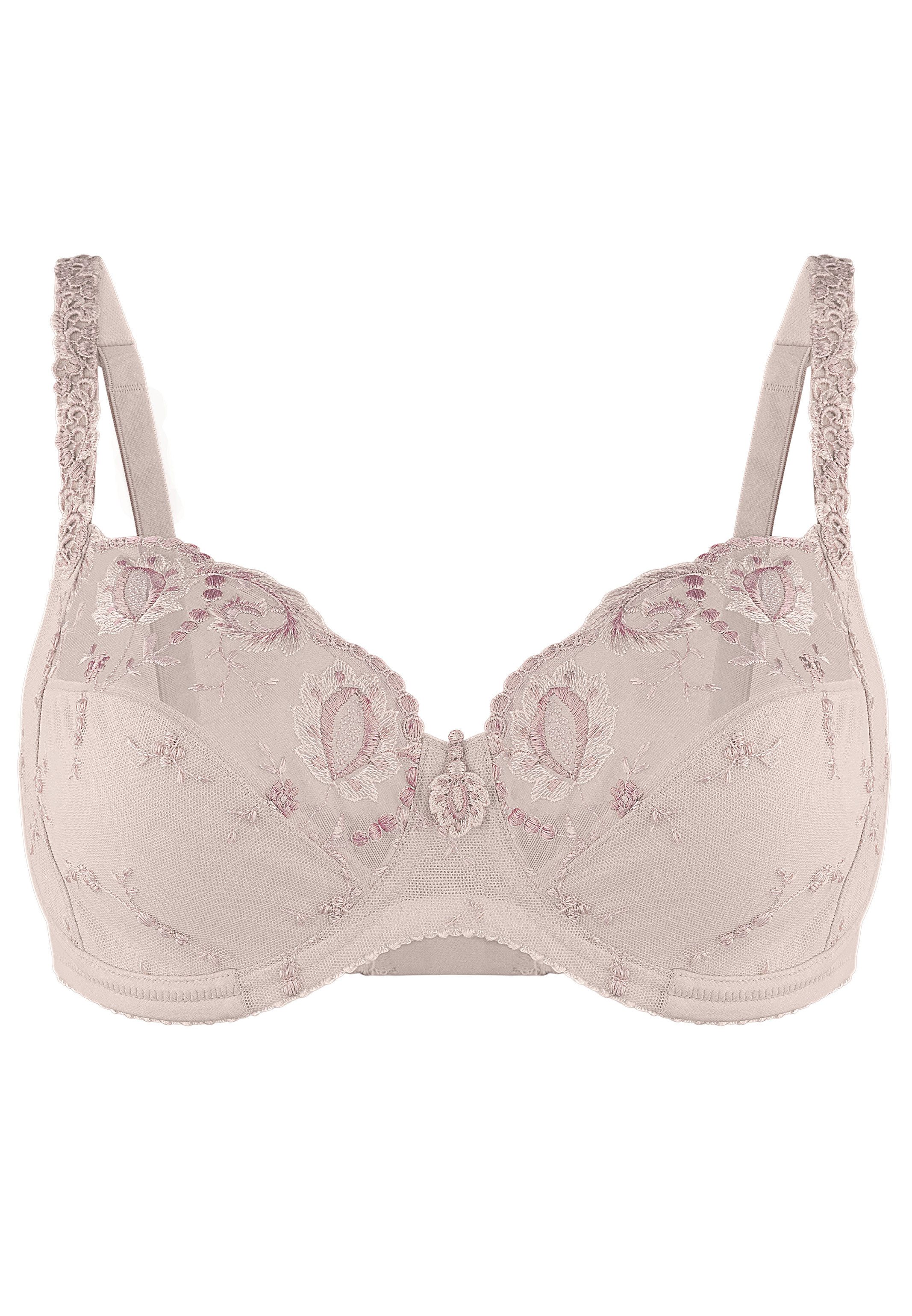 Conturelle Bügel-BH Provence (1-tlg) Bügel-BH - Blickdicht - Transparente Obercups, Wunderschöne Stickerei